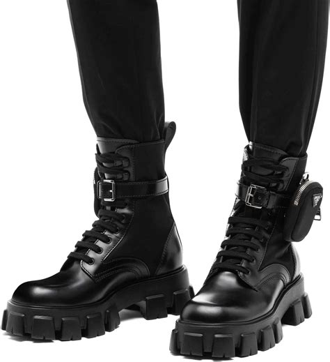 prada combat boots men|prada ankle boots men's.